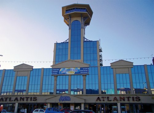 The Atlantis complex and viewing tower on Great Yarmouth seafront