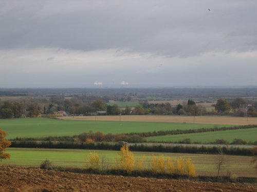 Didcot Power Station visible from Faringdon Folly