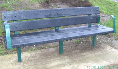 Memorial Seat, Langold Country Park, Nottinghamshire