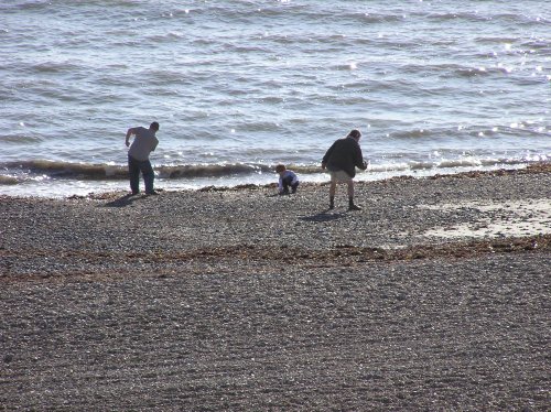 Worthing Beach, Skipping Stones