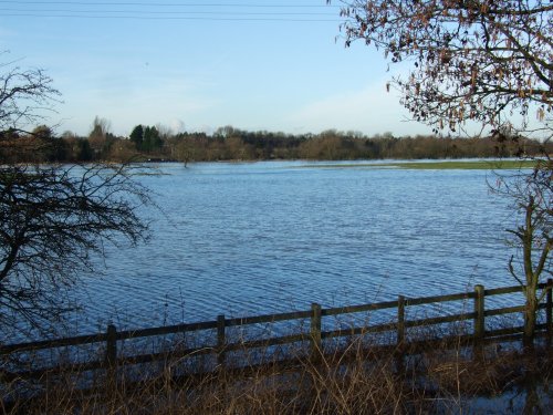 Cossington Meadows under water