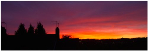 Sunset in Batford, Harpenden