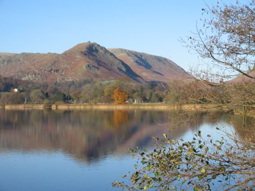 Grasmere looking north to Helm Crag.
