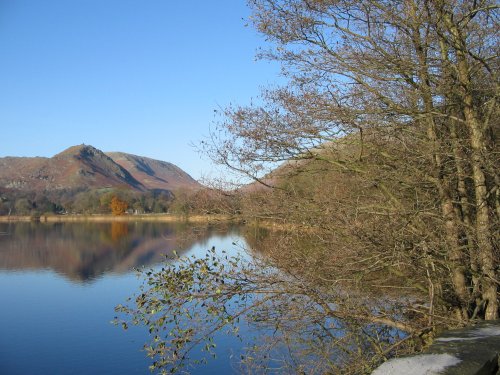 Grasmere looking north to Helm Crag.