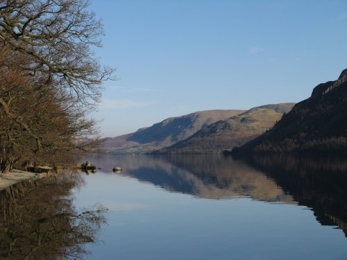 Ullswater on a bright February afternoon.