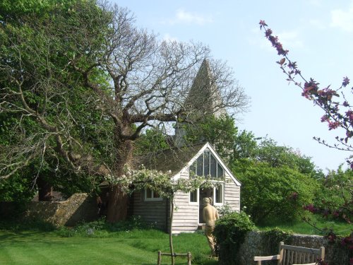 The garden and writing room Monks House, Lewes, East Sussex