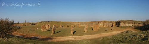 Modern commemorative Stone Circle.