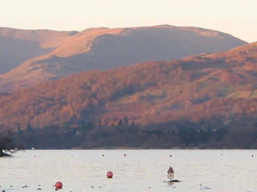 The Fells overlooking the North end of Windermere.