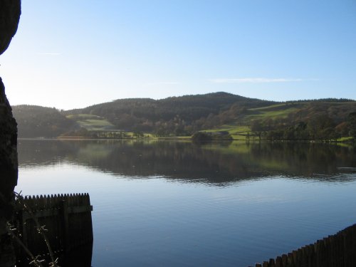 Late Autumn afternoon at Esthwaite Water, Near Sawery, Cumbria.