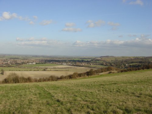 Overlooking Barton-le-Clay from Sharpenhoe Clappers