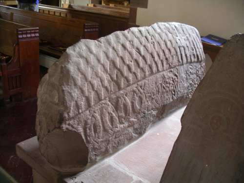 stone in the church, Gosforth, Cumbria