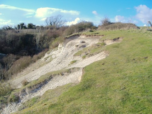 Close to the edge on Highdown Hill