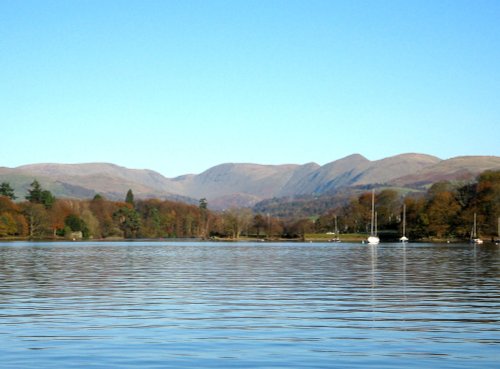 Northern Fells from Windermere.