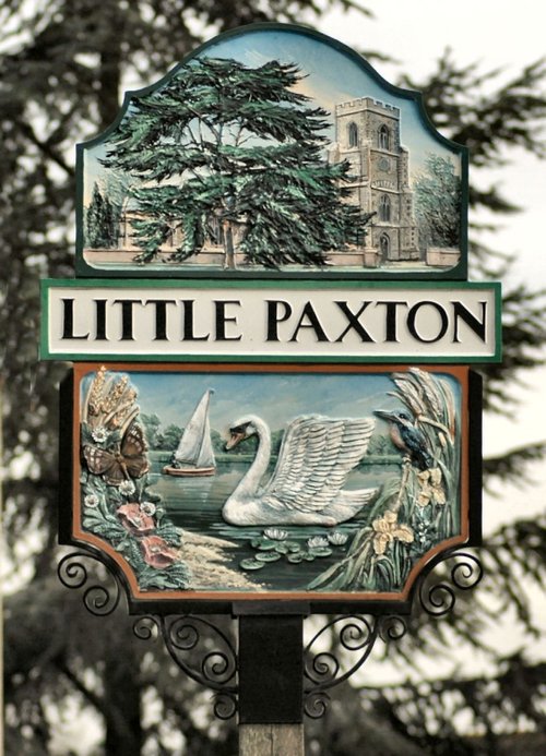 Little Paxton Village Sign, Cambridgeshire