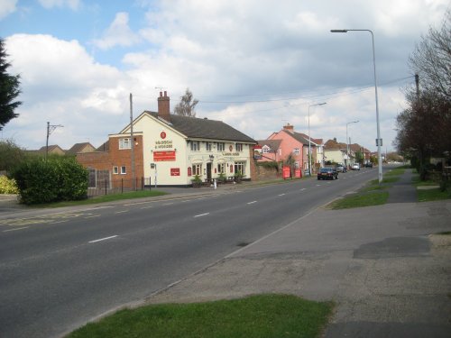 Main road through Barton le Clay, Bedfordshire