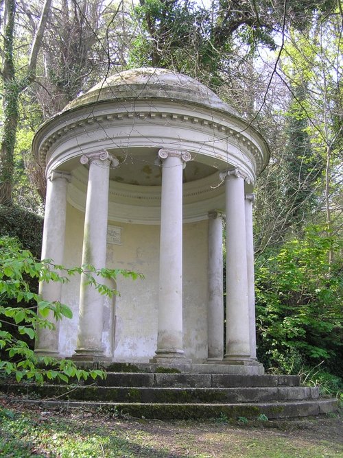 Classical temple in Mount Edgcumbe country park