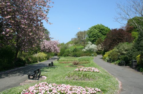 View of Clitheroe Castle from the Grounds, Clitheroe, Lancashire.