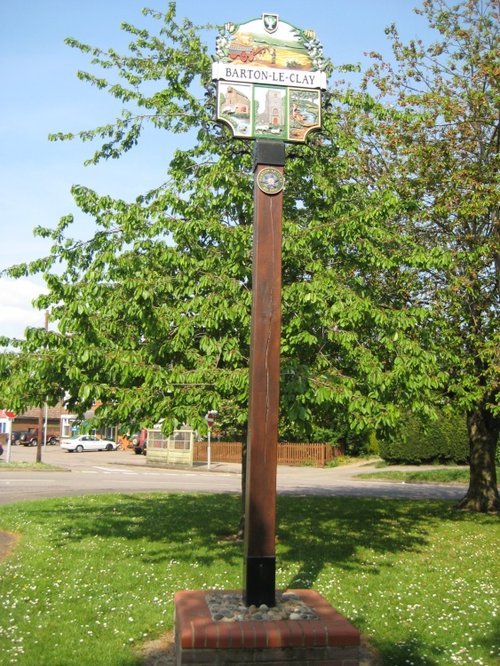 Village sign, Barton Le Clay, Bedfordshire