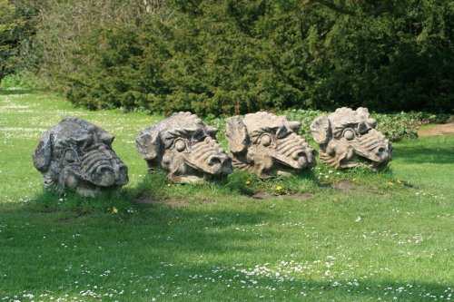 Griffin Heads at Wallington Hall.