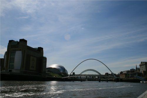 Gateshead Millennium, Tyne Bridges, The Sage and The Baltic.