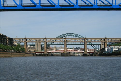 Tyne Bridges from the river
