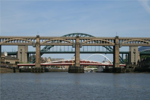 Tyne Bridges from the river