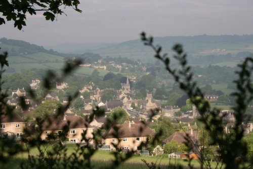 Box on a misty morning