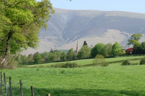 St John's Church and Skiddaw