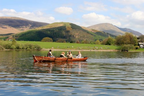 Rowing on Derwentwater