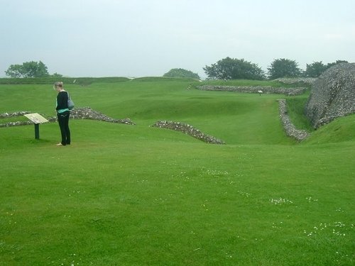 Norman castle ruins  Salisbury