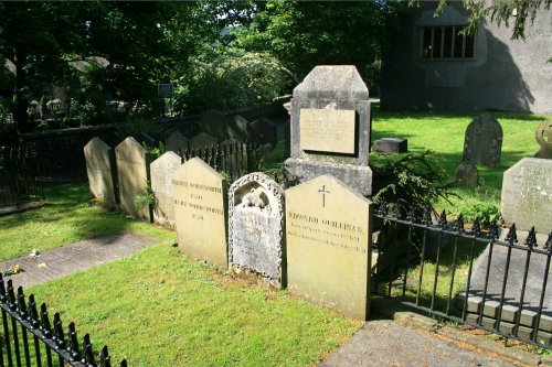 The  Wordsworth family plot in the graveyard at Grasmere Church.