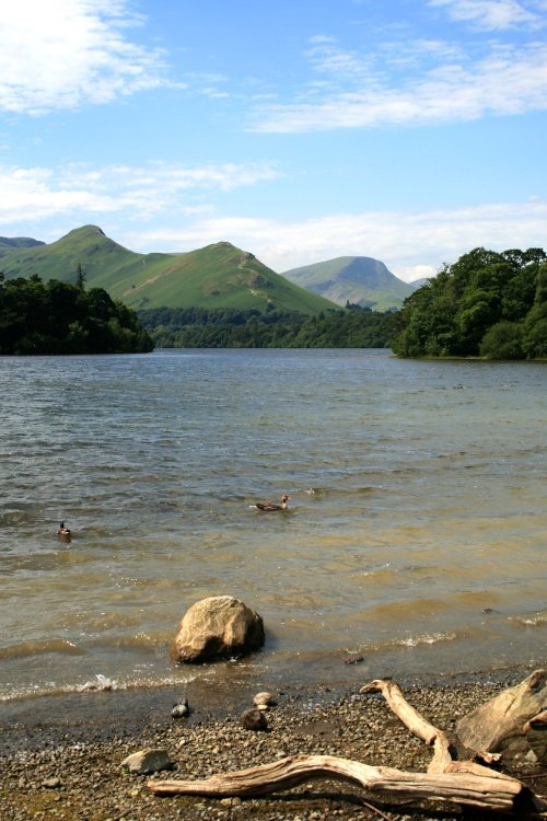 Derwentwater in the English Lakes. Cat Bells in the background.