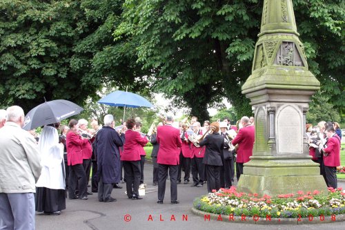Spennymoor Heritage Banner at Durham Miners Gala 2008