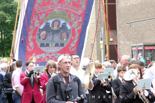 Spennymoor Heritage Banner at Durham Miners Gala 2008
