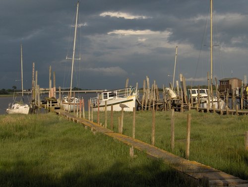 Skippool creek on a stormy June day