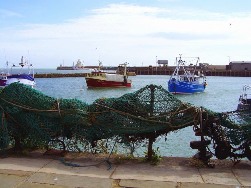 Nets hung out to dry