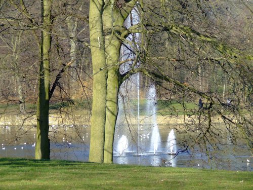The fountain, Roundhay Park, Leeds.