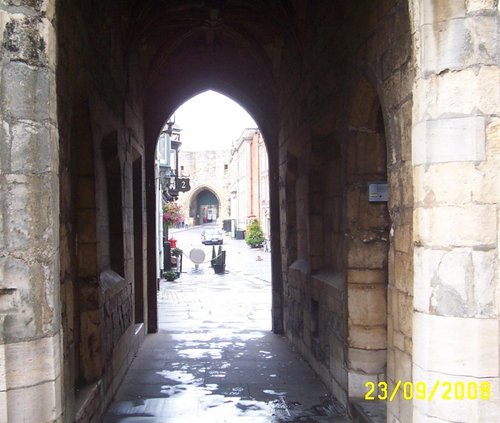 View of Lincoln from the Cathedral Gate