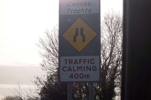 Irish Version of Slow Down Ahead