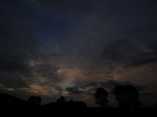 Sky at dusk over Padbury, Bucks.