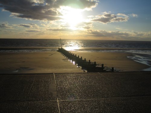 Sunset over The Wash.