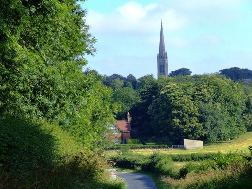 Approaching the village