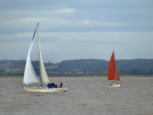 A windy, overcast day on the Humber