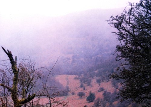 Craig y Cilau and then the snow came