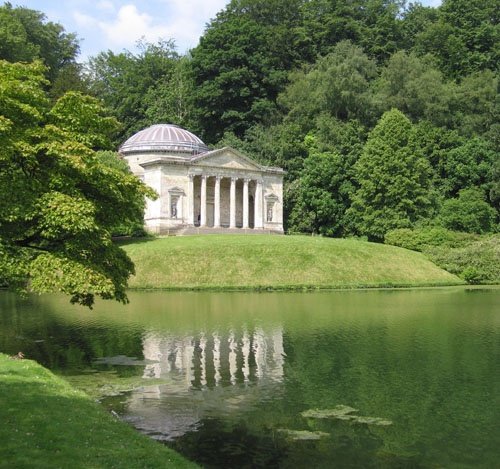 Lakeside temple at Stourhead, Wiltshire