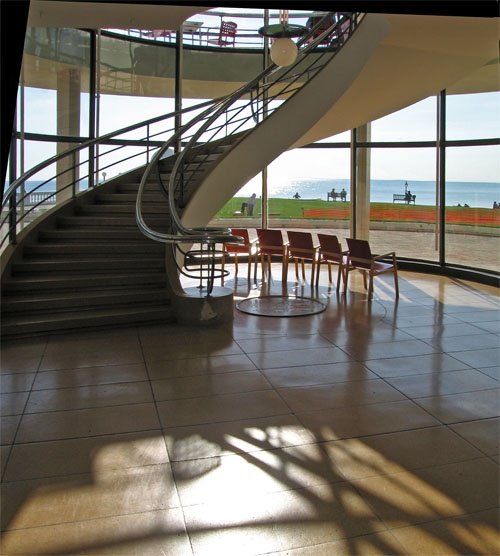 Staircase at the De la Warr Pavilion, Bexhill