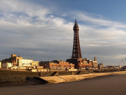 Blackpool - The Tower from the North Pier - a beautiful November afternoon.