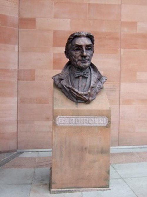 Sir John Barbirolli bust outside Bridgewater Hall