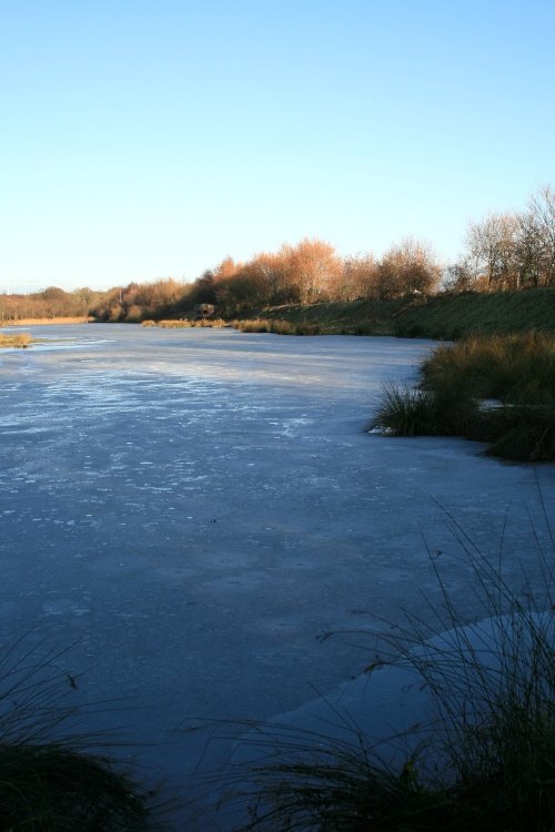 The Ice Covered Waders Lake