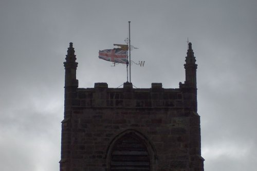 Union Jack on Nearby Tower